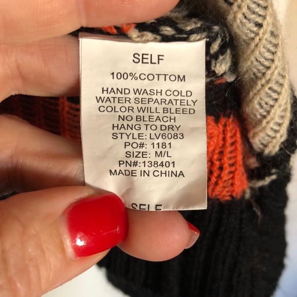 Dark Blue Cardigan w/ Tribal Design - M/L - Picture 2 of 5